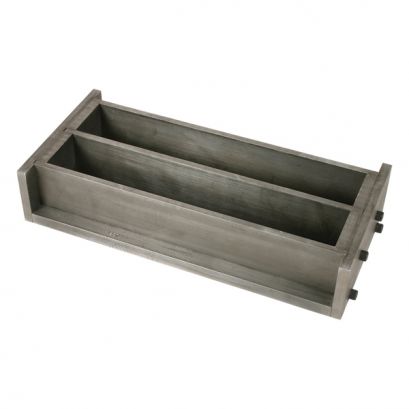 Molde prismático para 2 muestras, 2 x 2 x 10 pulgadas (5.1 x 5.1 x 25.4 cm)
