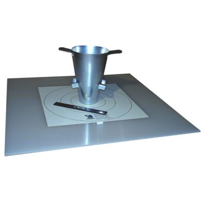 Conjunto de equipo para evaluar esparcimiento del concreto auto compactable