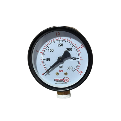MANOMETRO VERTICAL DE PRESION DE 0 A 300 PSI CON GLICERINA
